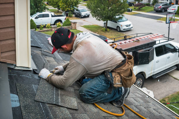 Professional Flat Roof Repair technician working in Neenah, WI
